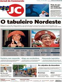 Capa do jornal Jornal do Commercio 09/10/2018
