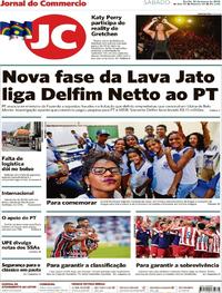 Capa do jornal Jornal do Commercio 10/03/2018