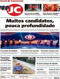Capa do jornal Jornal do Commercio 10/08/2018