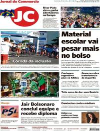 Capa do jornal Jornal do Commercio 10/12/2018