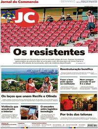 Capa do jornal Jornal do Commercio 11/03/2018