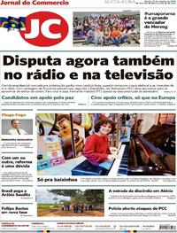 Capa do jornal Jornal do Commercio 12/10/2018