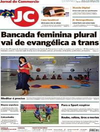 Capa do jornal Jornal do Commercio 14/10/2018