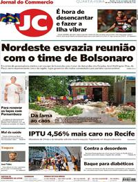 Capa do jornal Jornal do Commercio 14/11/2018