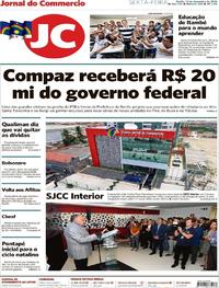 Capa do jornal Jornal do Commercio 14/12/2018