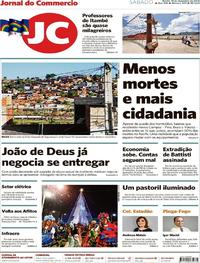 Capa do jornal Jornal do Commercio 15/12/2018