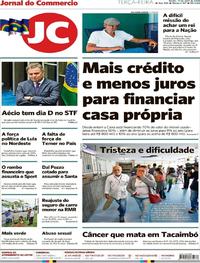 Capa do jornal Jornal do Commercio 17/04/2018