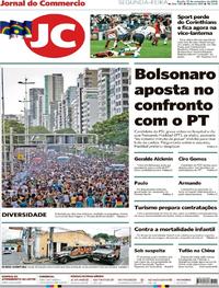 Capa do jornal Jornal do Commercio 17/09/2018