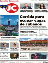Capa do jornal Jornal do Commercio 17/11/2018