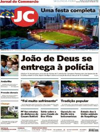 Capa do jornal Jornal do Commercio 17/12/2018