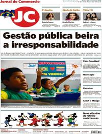 Capa do jornal Jornal do Commercio 18/11/2018