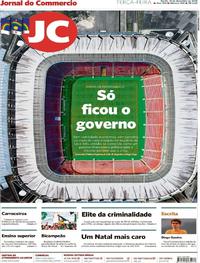Capa do jornal Jornal do Commercio 18/12/2018