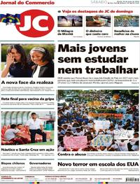 Capa do jornal Jornal do Commercio 19/05/2018