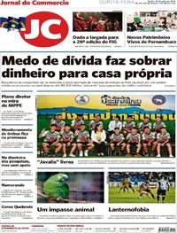Capa do jornal Jornal do Commercio 19/07/2018