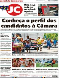 Capa do jornal Jornal do Commercio 19/08/2018