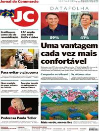 Capa do jornal Jornal do Commercio 19/10/2018