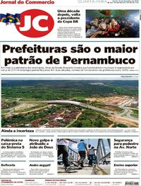 Capa do jornal Jornal do Commercio 19/12/2018