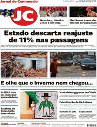 Capa do jornal Jornal do Commercio 20/01/2018