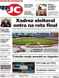 Capa do jornal Jornal do Commercio 20/07/2018
