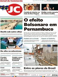 Capa do jornal Jornal do Commercio 20/09/2018