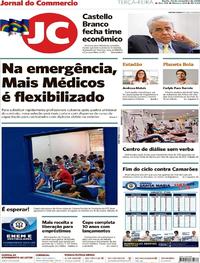 Capa do jornal Jornal do Commercio 20/11/2018