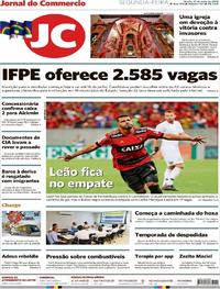 Capa do jornal Jornal do Commercio 21/05/2018
