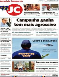 Capa do jornal Jornal do Commercio 22/09/2018