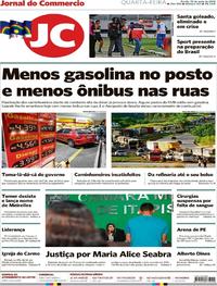 Capa do jornal Jornal do Commercio 23/05/2018