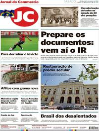 Capa do jornal Jornal do Commercio 24/02/2018