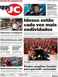 Capa do jornal Jornal do Commercio 25/08/2018