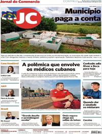 Capa do jornal Jornal do Commercio 25/11/2018