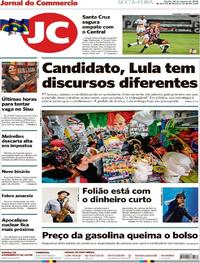 Capa do jornal Jornal do Commercio 26/01/2018
