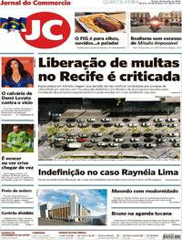 Capa do jornal Jornal do Commercio 26/07/2018
