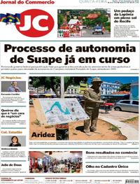 Capa do jornal Jornal do Commercio 27/12/2018
