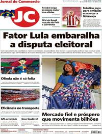 Capa do jornal Jornal do Commercio 28/01/2018