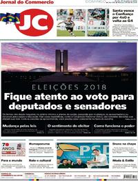 Capa do jornal Jornal do Commercio 29/07/2018