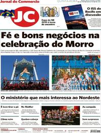 Capa do jornal Jornal do Commercio 29/11/2018
