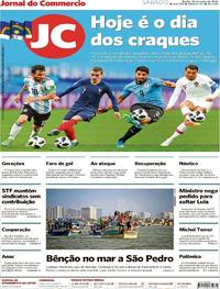Capa do jornal Jornal do Commercio 30/06/2018
