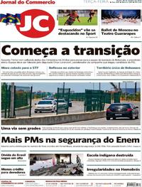 Capa do jornal Jornal do Commercio 30/10/2018