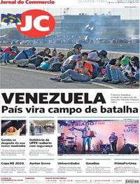 Capa do jornal Jornal do Commercio 01/05/2019