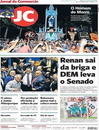 Capa do jornal Jornal do Commercio 03/02/2019