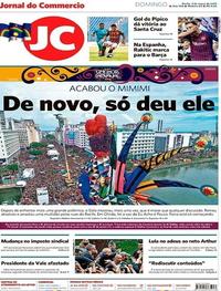 Capa do jornal Jornal do Commercio 03/03/2019