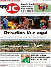 Capa do jornal Jornal do Commercio 05/01/2019