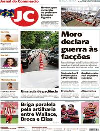 Capa do jornal Jornal do Commercio 05/02/2019