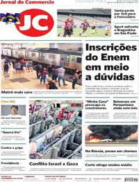 Capa do jornal Jornal do Commercio 06/05/2019