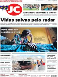 Capa do jornal Jornal do Commercio 07/04/2019