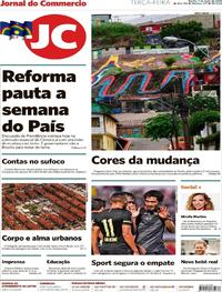 Capa do jornal Jornal do Commercio 07/05/2019