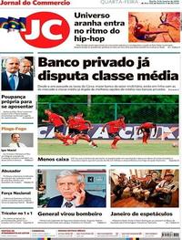 Capa do jornal Jornal do Commercio 09/01/2019