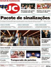 Capa do jornal Jornal do Commercio 12/04/2019