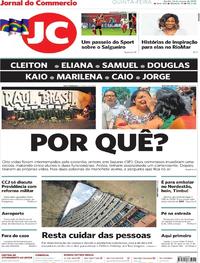 Capa do jornal Jornal do Commercio 14/03/2019